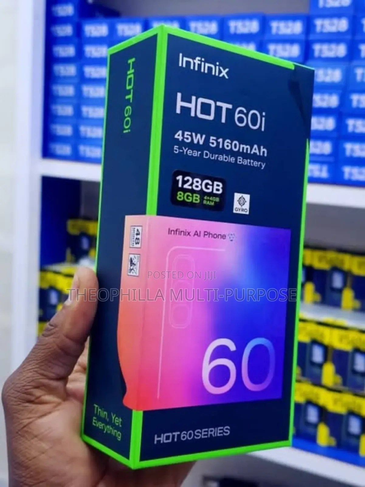 New Infinix Hot 60i 128 GB Gold