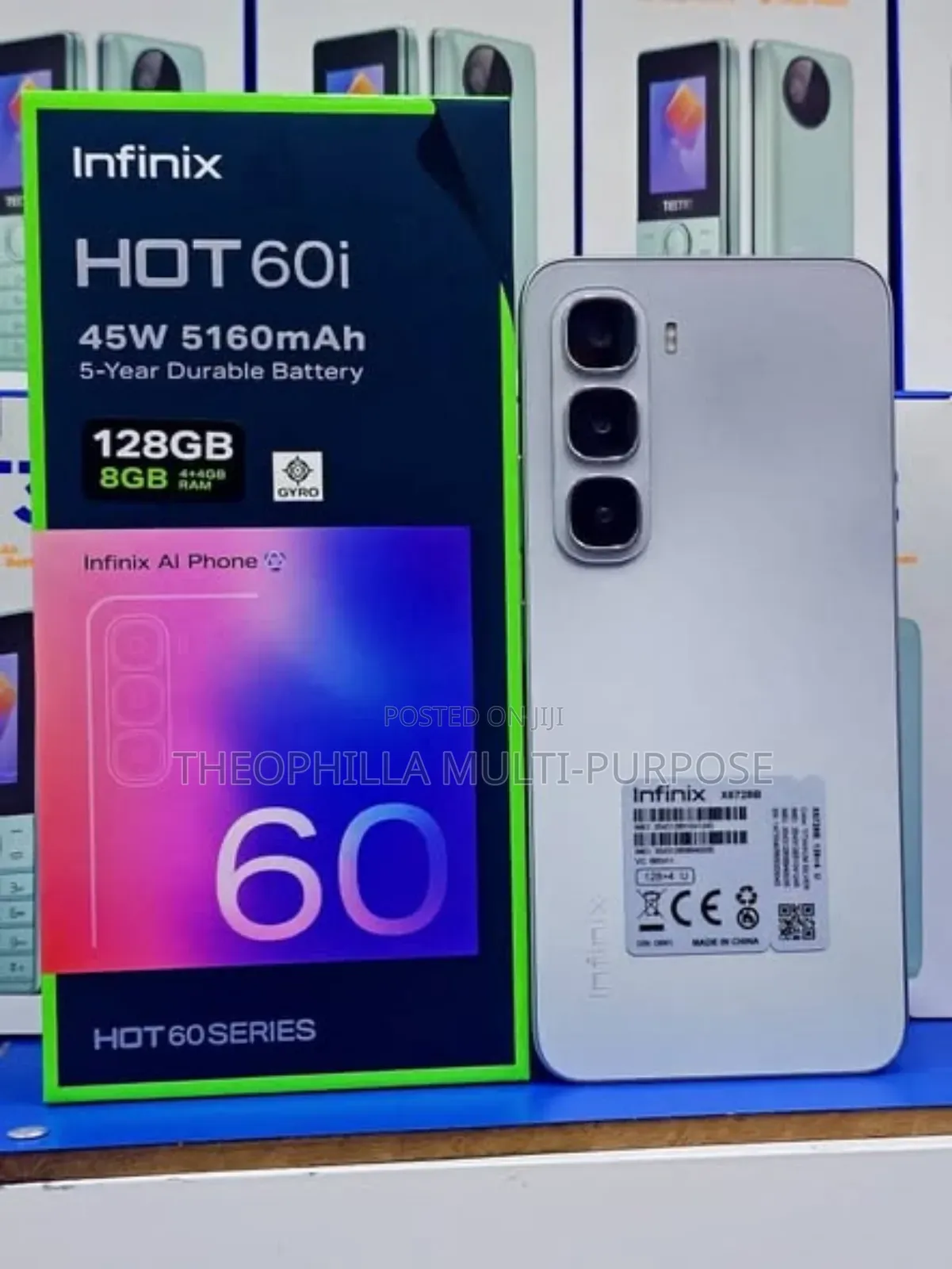 New Infinix Hot 60i 128 GB Gold