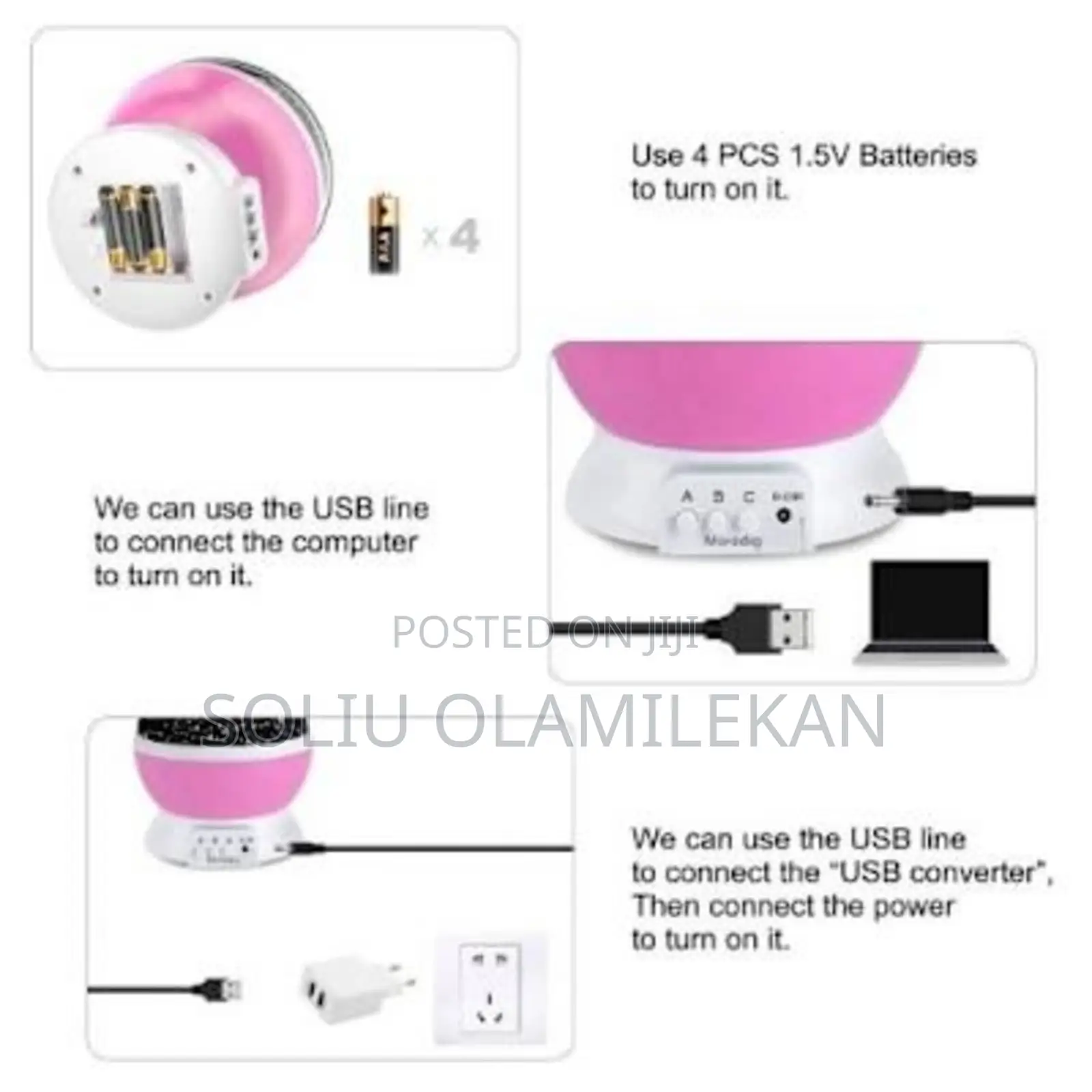 Star Master 360 Degree Dream Rotating Projection Lamp