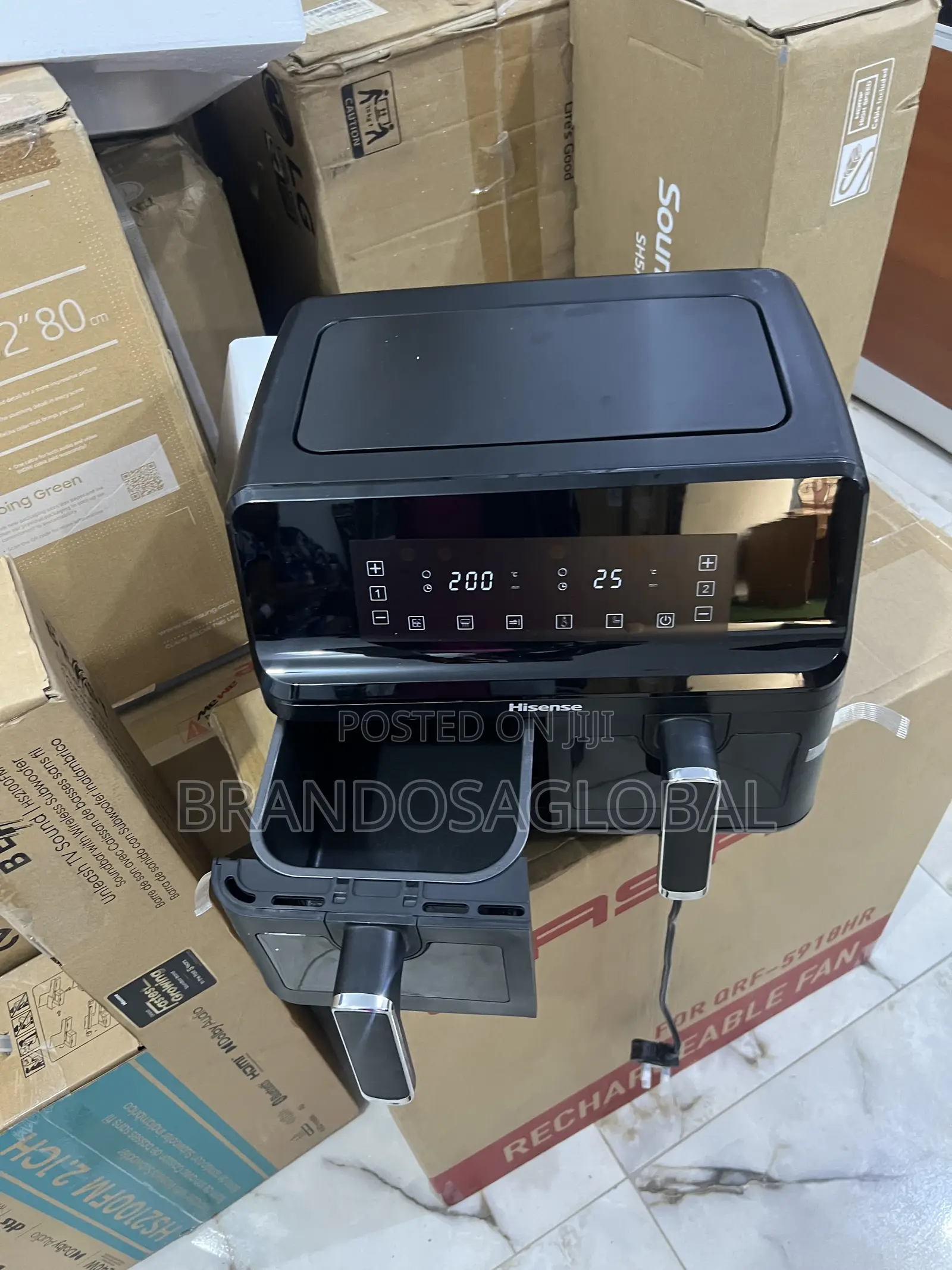 Hisense 8l Dual Zone Fryer – Quick Start One-Touch Cooking