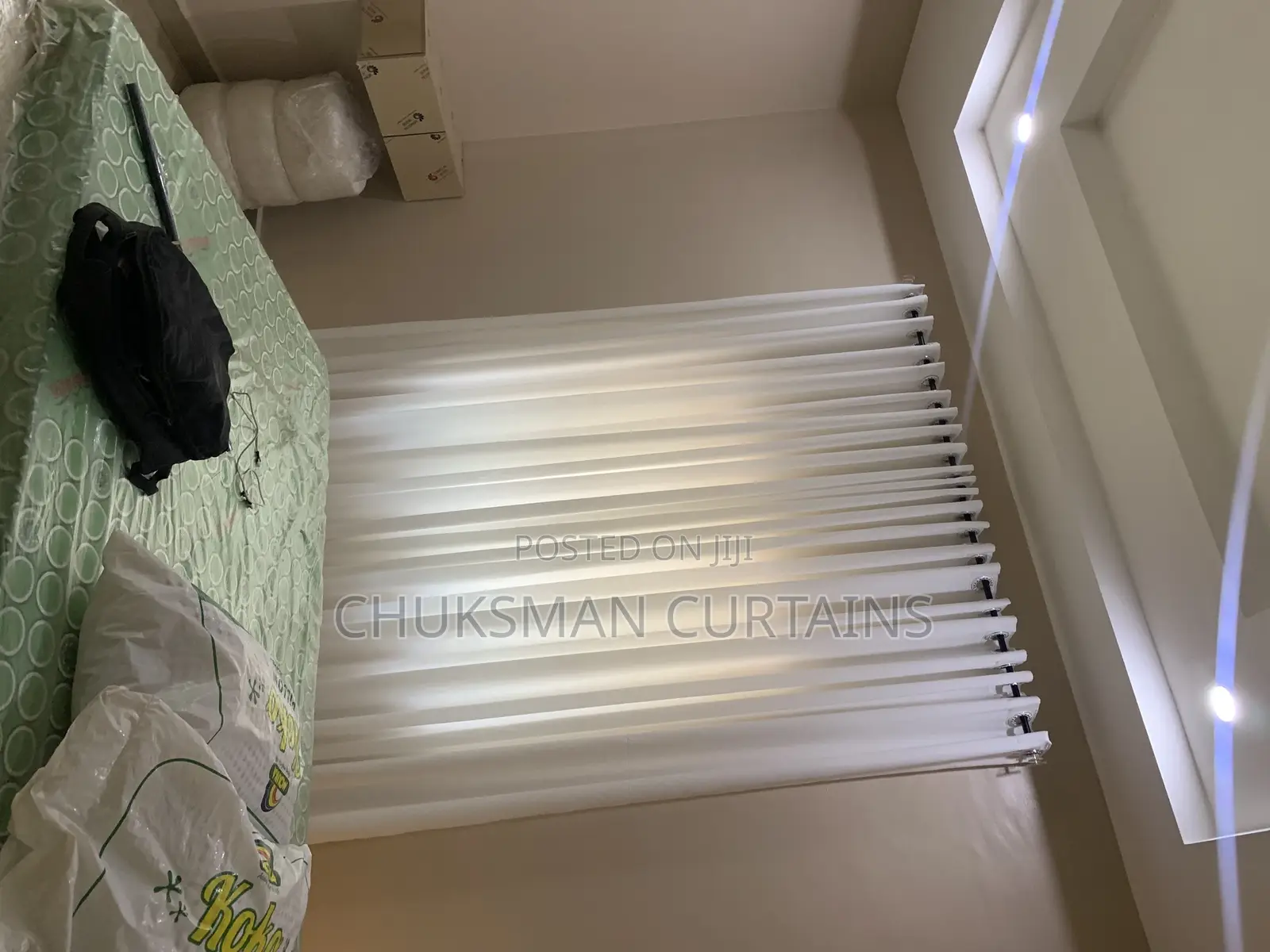 Thick White Curtain