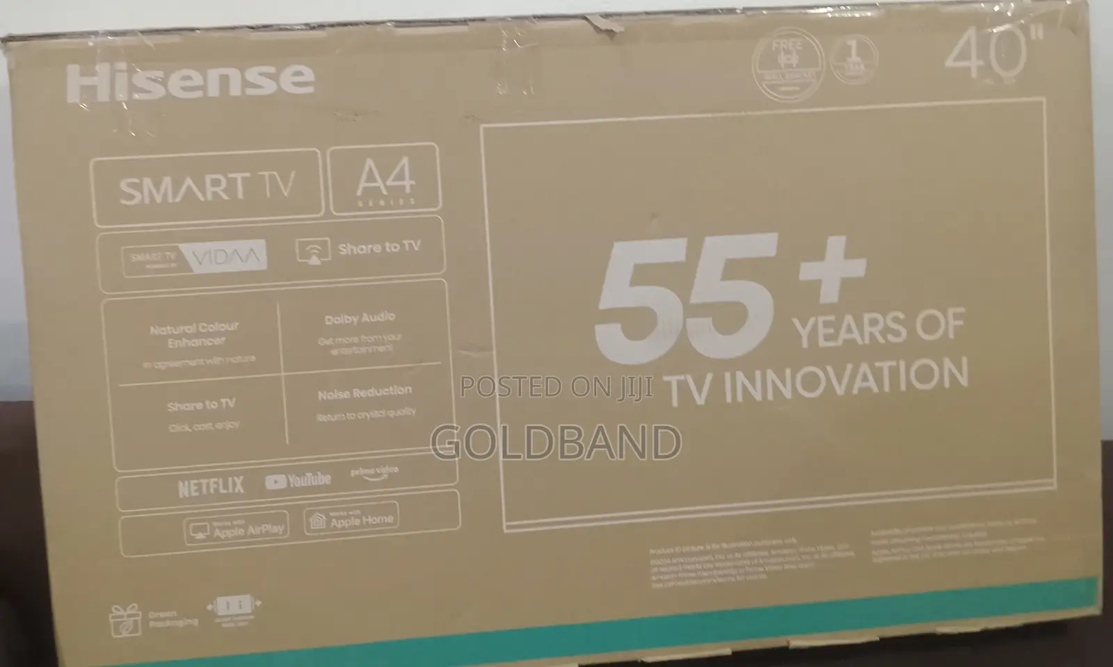 Hisense 40” Smart Led Tv – Built-in Streaming Apps