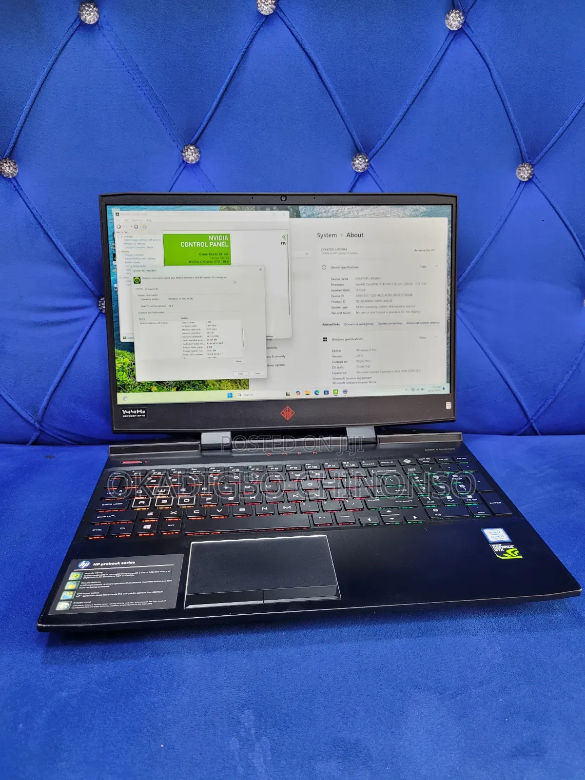 Laptop HP Omen 15-Ce0xx 16GB Intel Core I7 SSD 512GB