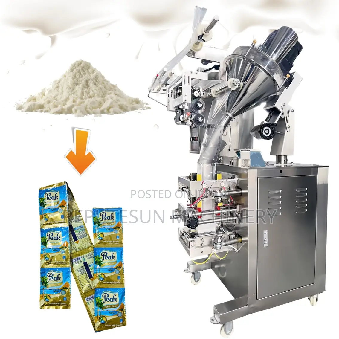 Auto Milk Custard Detergent Spices Powder Packaging Machine