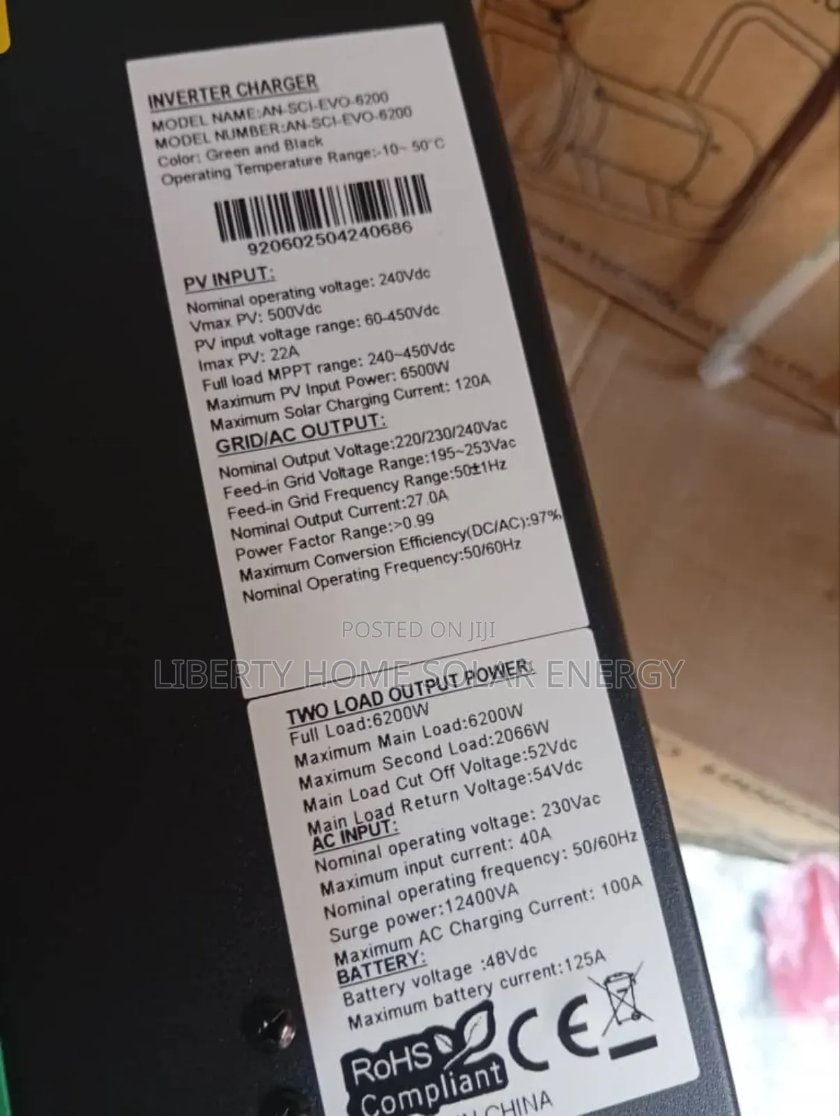 Ae Mem 6.2kva/48v Hybrid Inverter