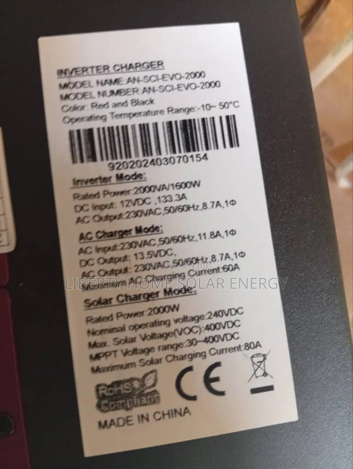 Ae Mem 2kva/12v Hybrid Inverter