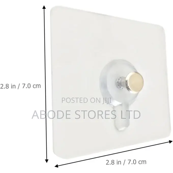 10 Pcs No Drill Silver Wall Hook