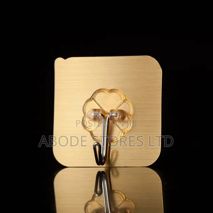 10 PCS Adhesive Gold Wall Hook