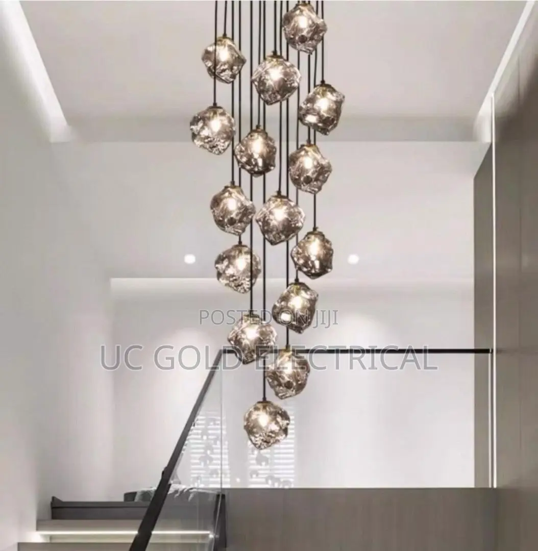 Modern Staircase Led Chandeliers Bedroom Living Room Ceiling Luxury