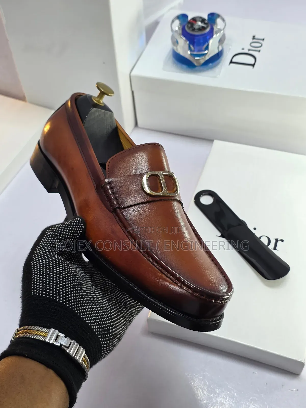 Dior Luxury Men Brown Cooperate Men Shoe