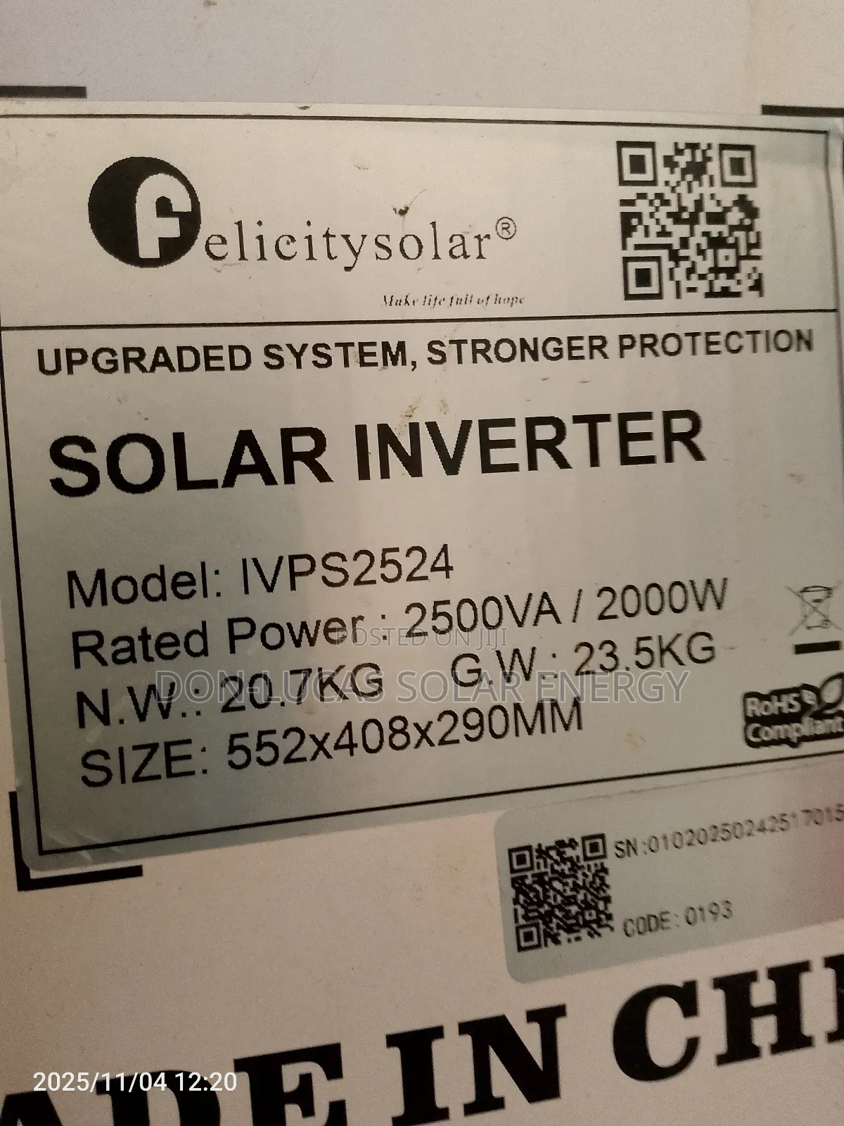 Felicity Solar Inverter 10kva Ivps