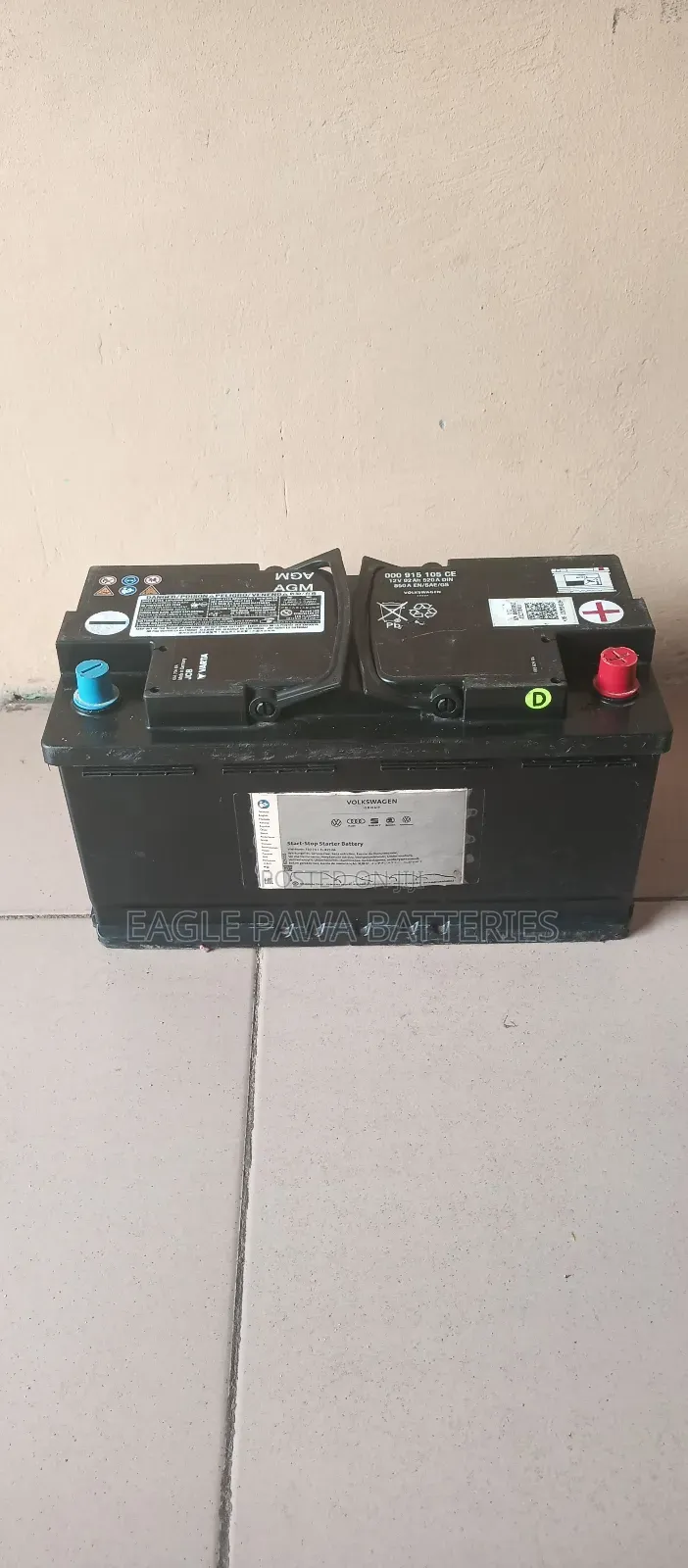 Audi Agm Battery 12v 92amps