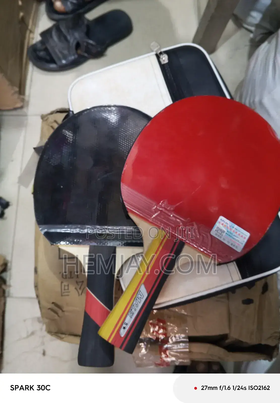 Table Tennis Egg, Bat and Net 