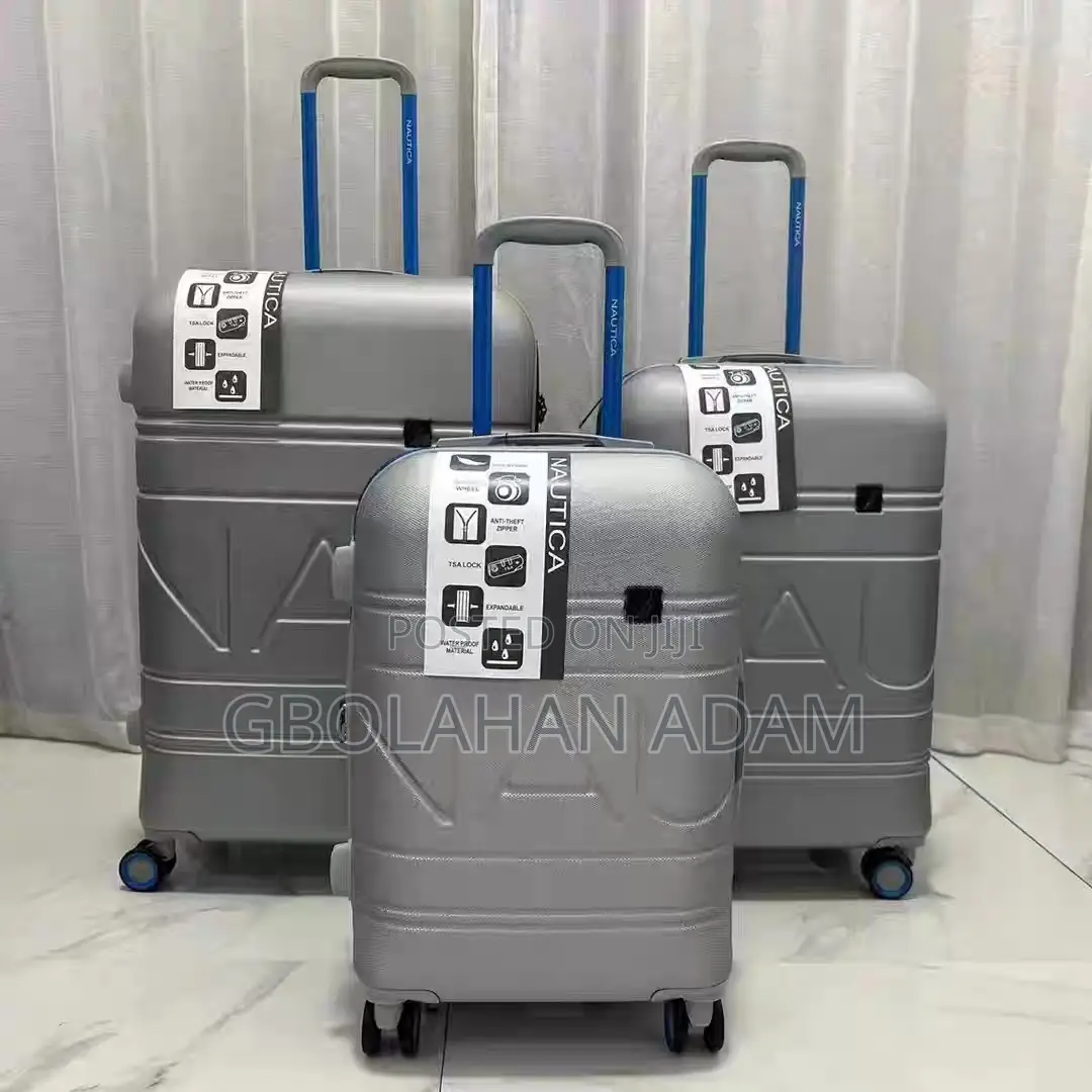 3 in 1 Nautica Elastic Suitcase Set With Expansion