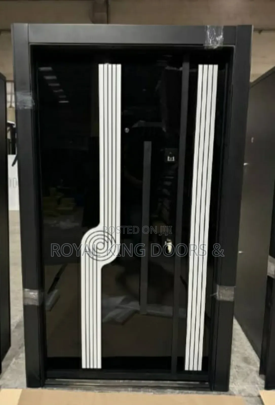 Turkey Entrance Luxury Security Doors Black and Gray Security Doors