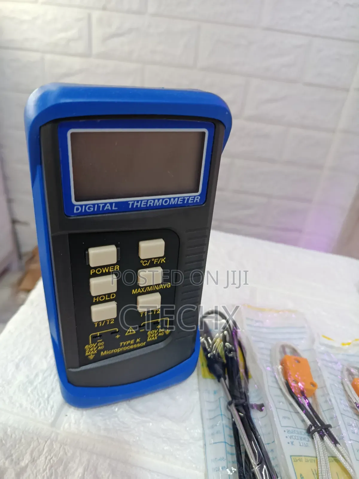 68022 Digital 2 Channels K-type Thermometer 2 Thermocouples
