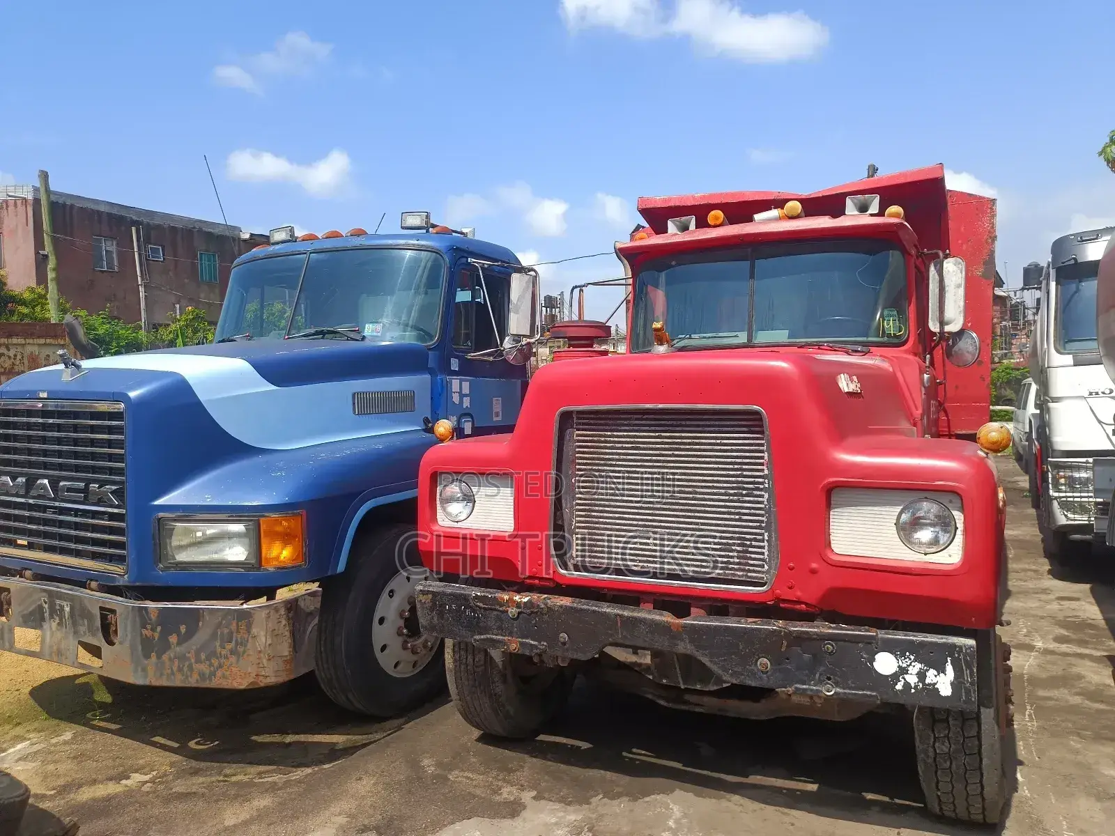Mack Tipper Truck and Trailer Head Truck