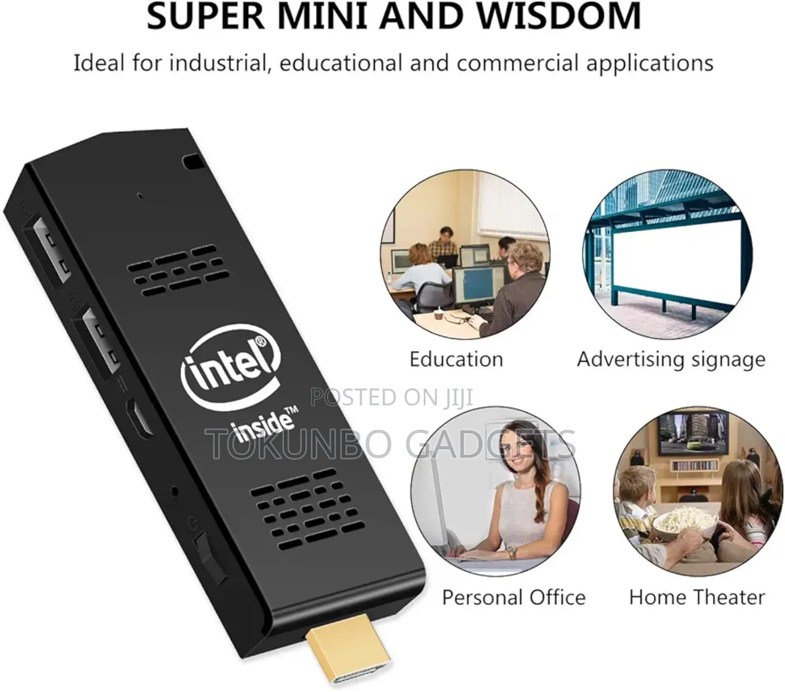 Mini Computer Stick Intel T6 Atom Z8350 Windows 10 Pro 4gb Ram 64gb