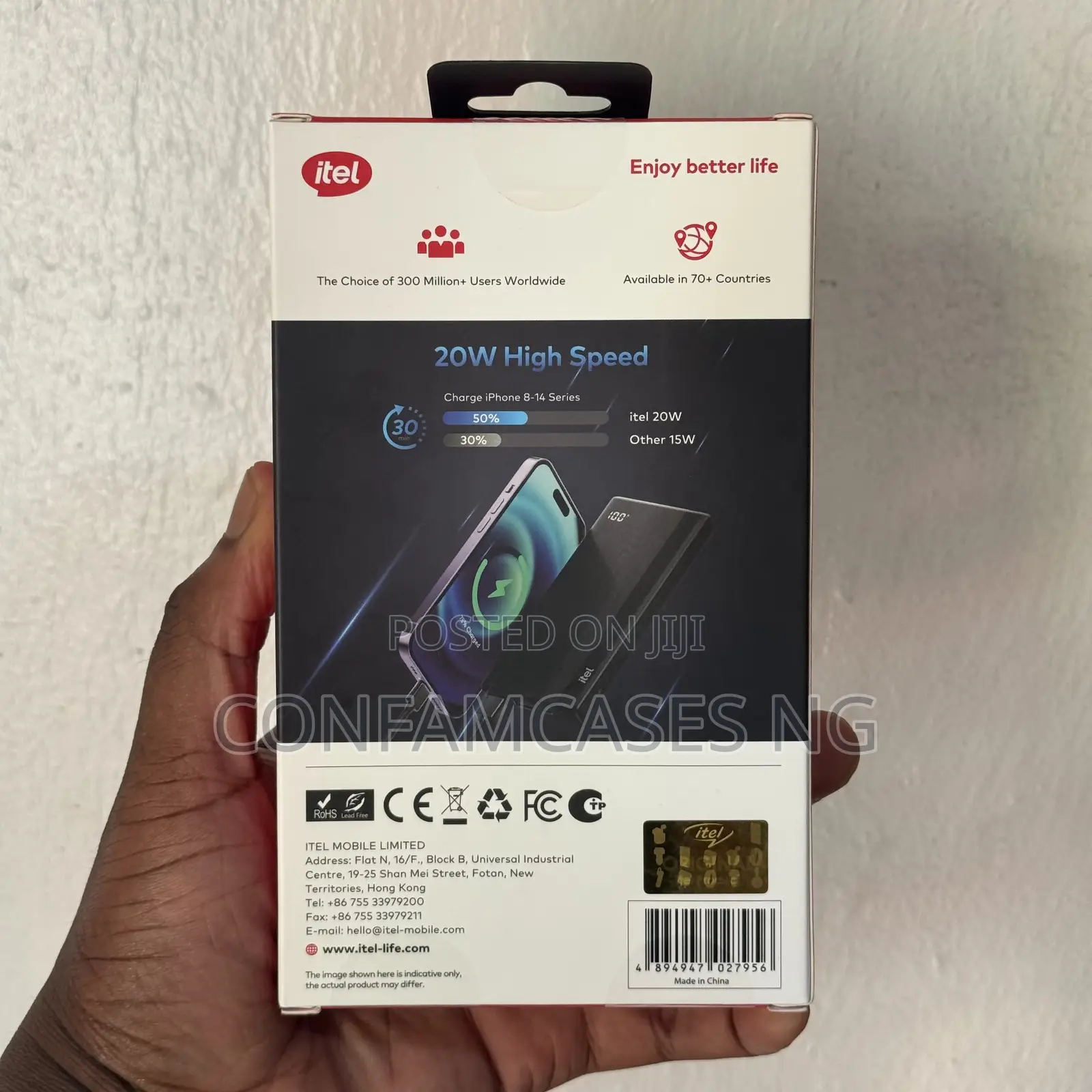 Itel Powerpulse 1 10000mah 20w Fast Charging Power Bank Type C in/Out