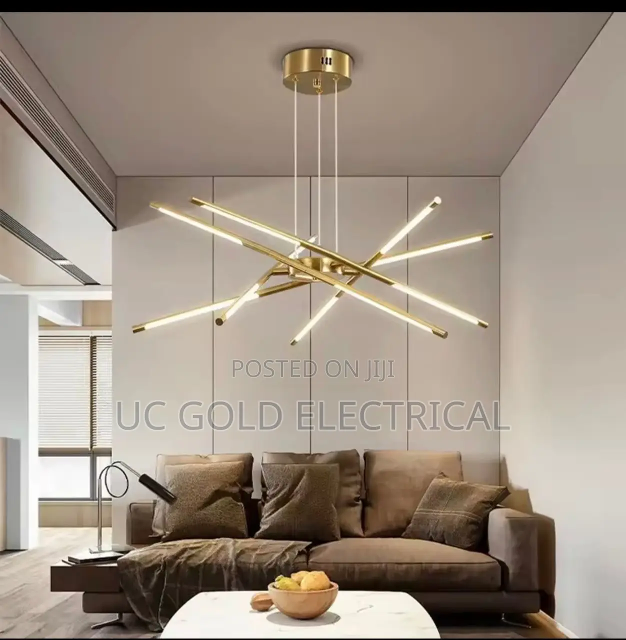 Light Luxury Nordic Living Room Pendant Lights Gold Led Creative