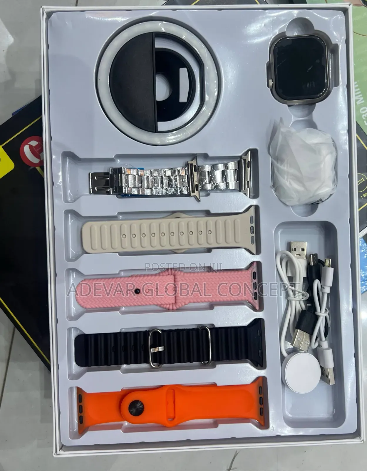 D97plus Bluetooth Smart Watch 7 in 3 Set