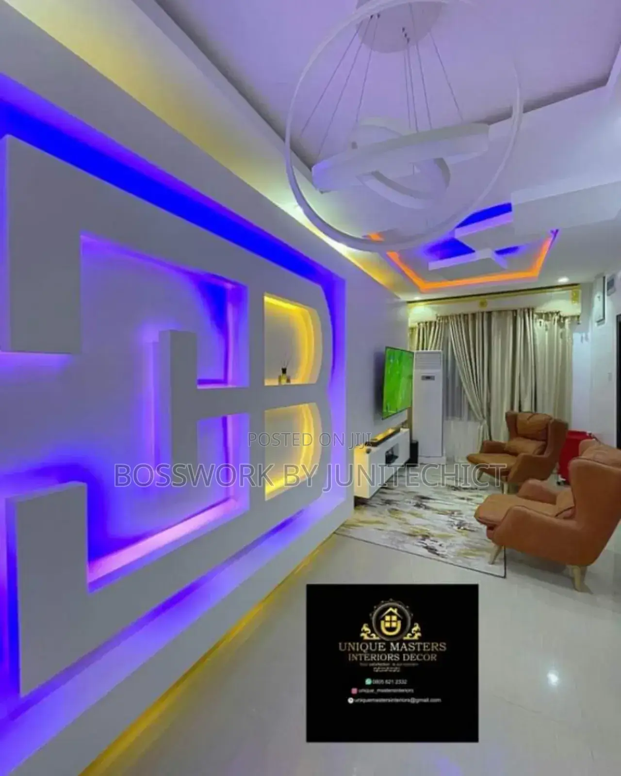 Elegant Pop Tv Stand Wall Unit Designs | Installation Nationwide