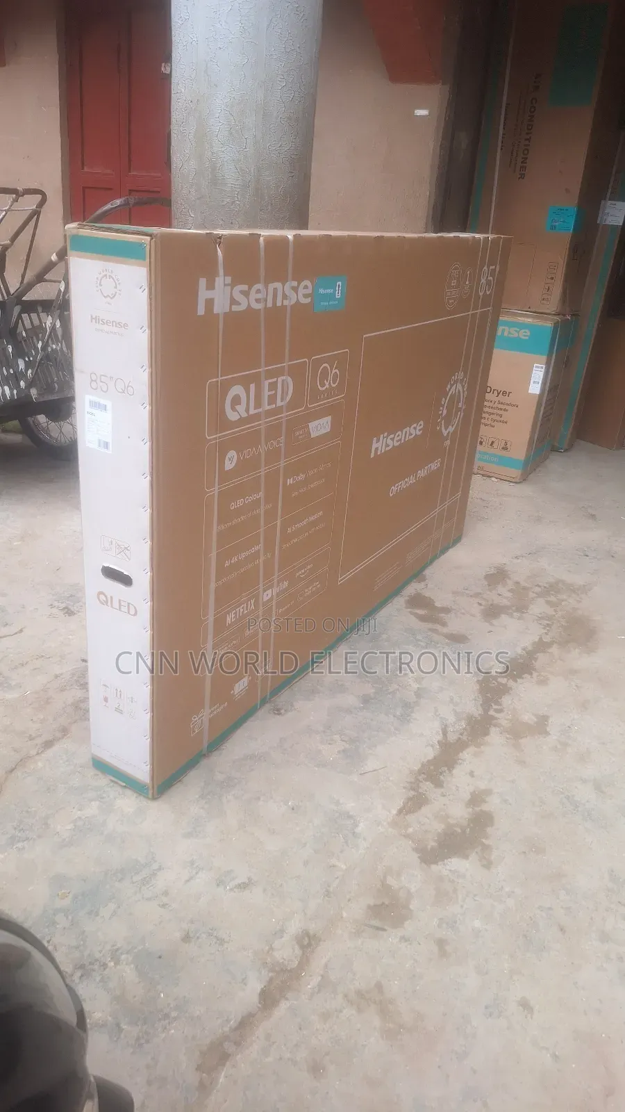 Original Hisense 85q6q Smart Tv Netflix Youtube Bluetooth Flameless Tv