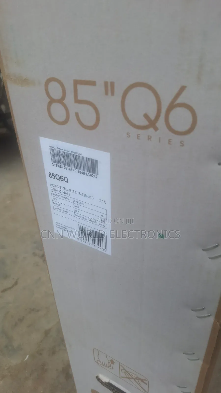Original Hisense 85q6q Smart Tv Netflix Youtube Bluetooth Flameless Tv