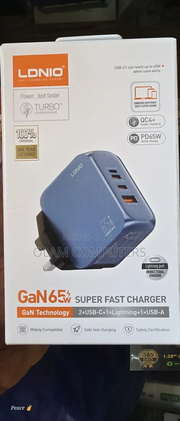 Ldnio Gan65w Super Fast Charger
