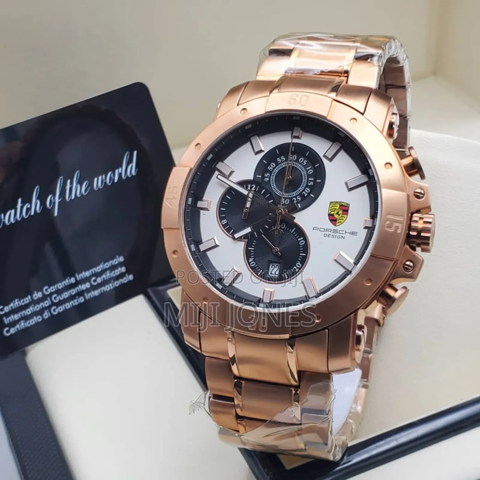 "Porsche Design Chain Watch - Sporty Elegance, Precision Timekeeping"