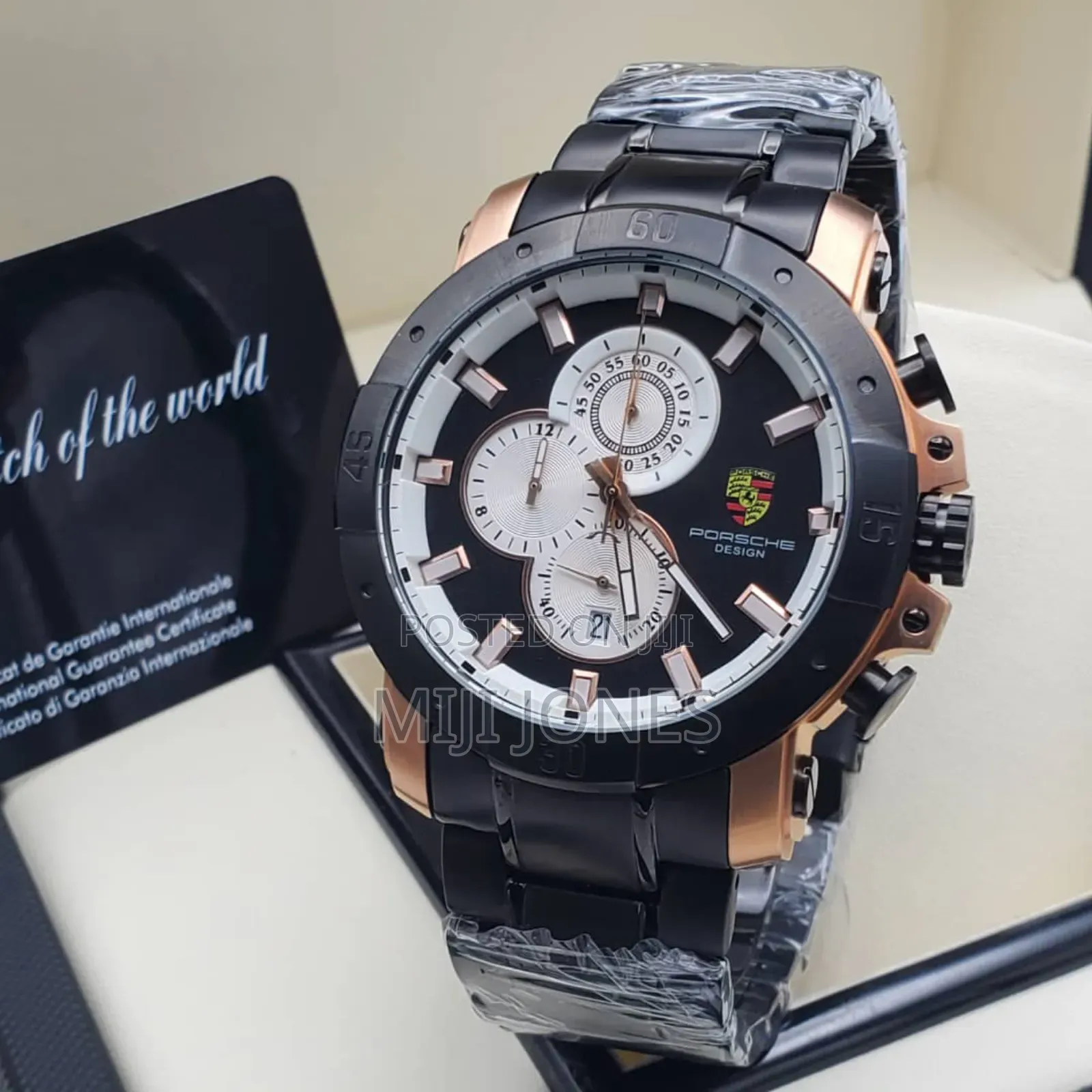 "Porsche Design Chain Watch - Sporty Elegance, Precision Timekeeping"