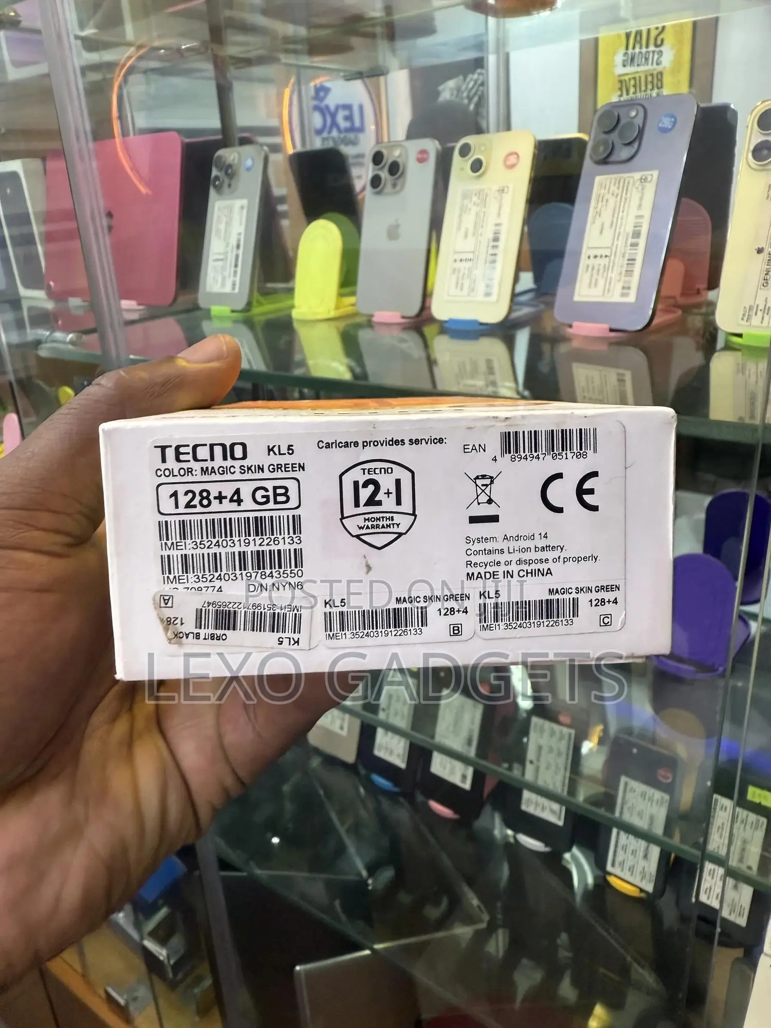 New Tecno Spark 30C 128 GB Green