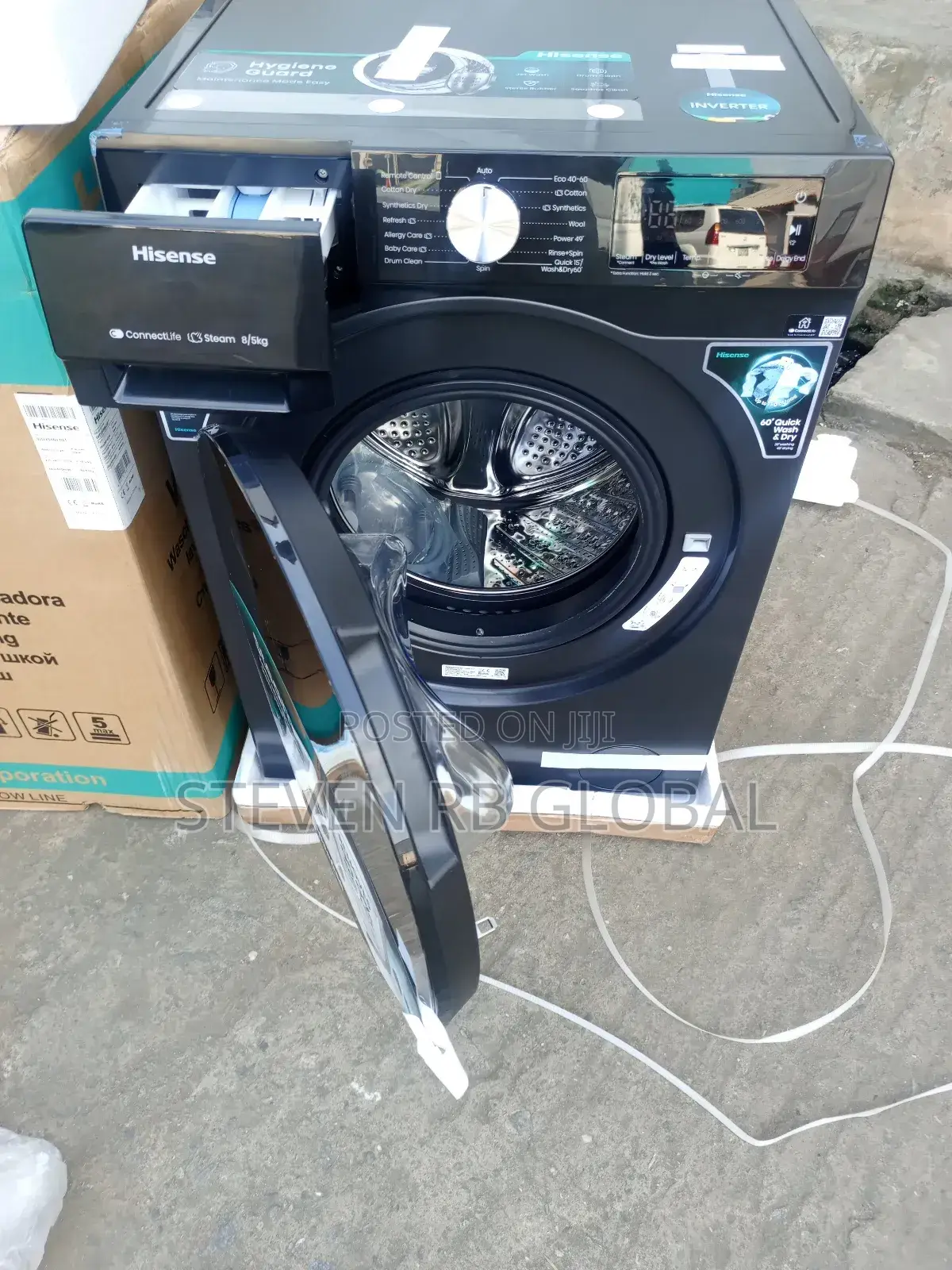 Hisense Front Load 2-in-1 Wash Dry 8kg / 5kg (Wd3s8043bt)