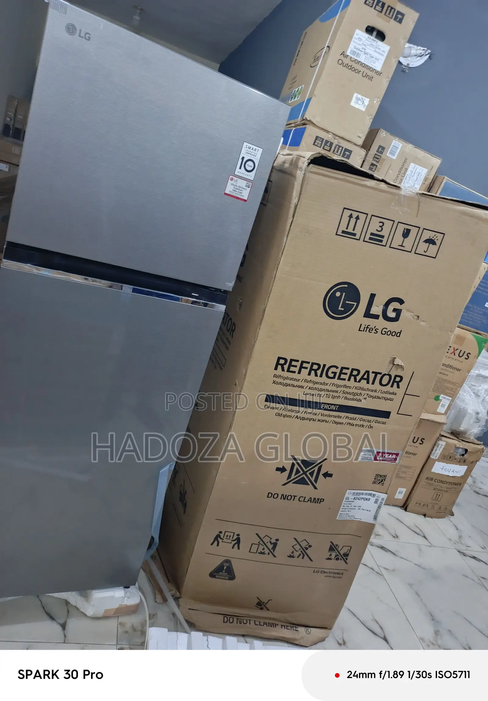 Metallic Silver Lg 260l Refrigerator