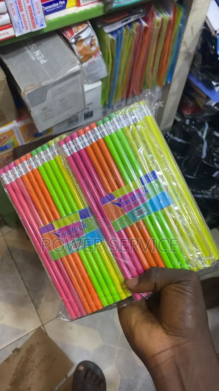 1 Pack Bright Colored Pencils #2 Hb Lead --12 Pencils Per Pack
