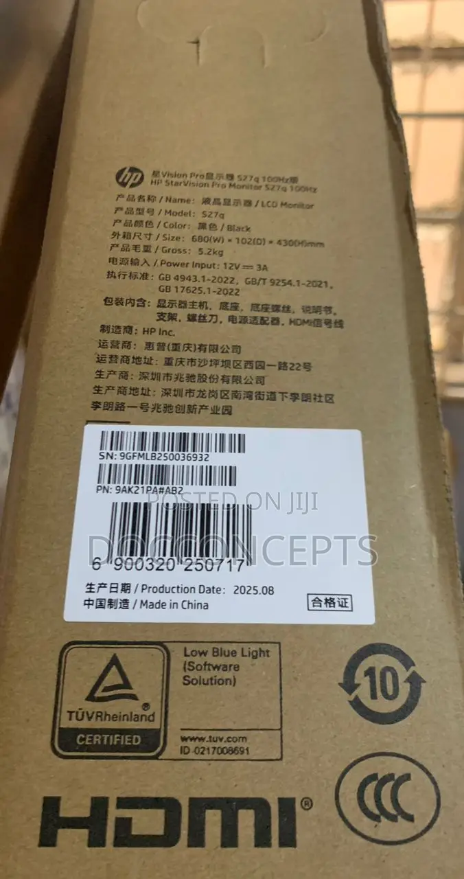 Hp Star Vision Pro Monitor S27q 100hz