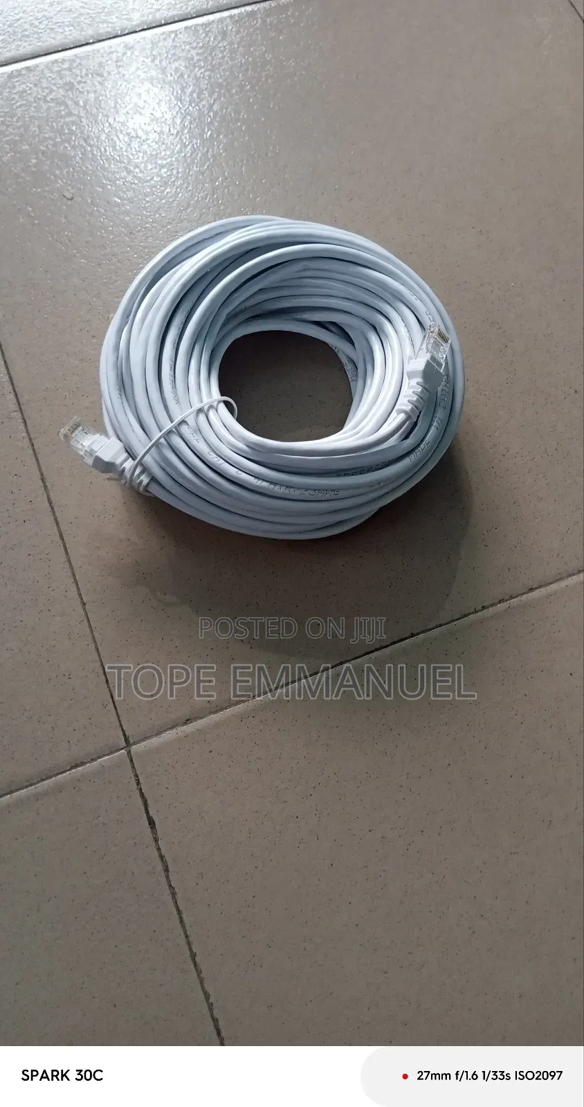 50m Cat 6 Ethernet Cable Lan Network Internet Patch Cable