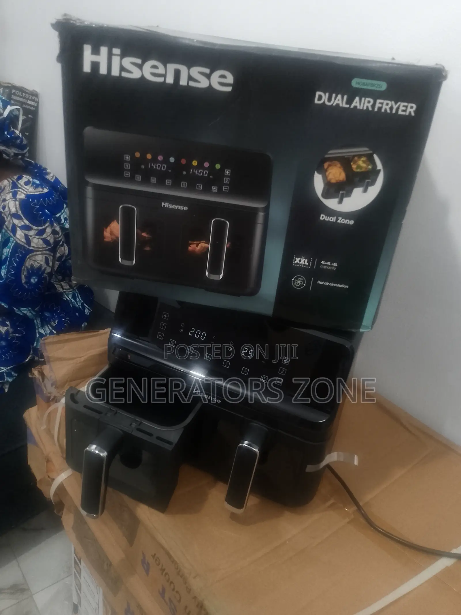 Hisense Hot Air Fryer H08afbk2s1 - 8l Capacity