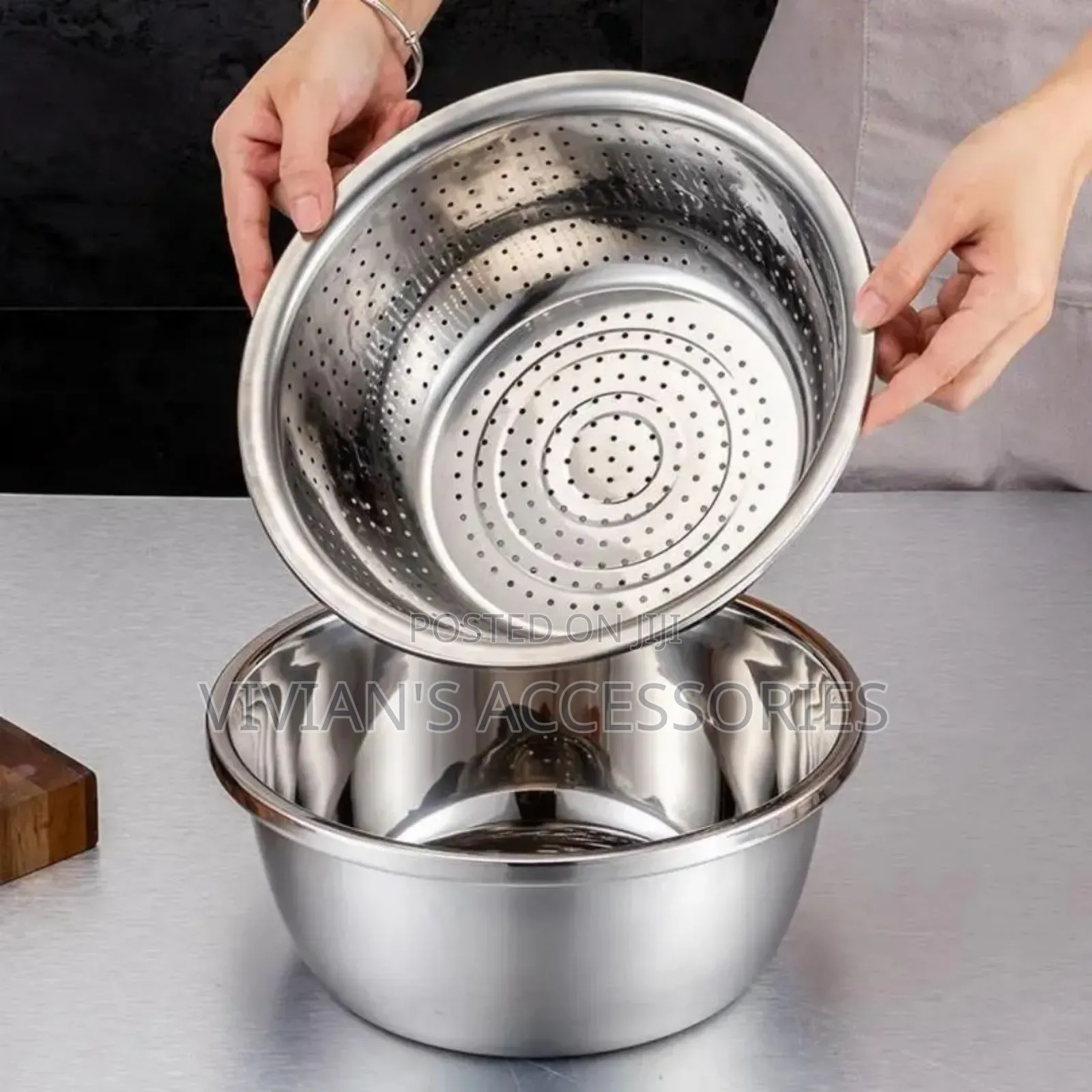 3 in 1 Basin(Washing Bowl,Drainer,Salad Grater)