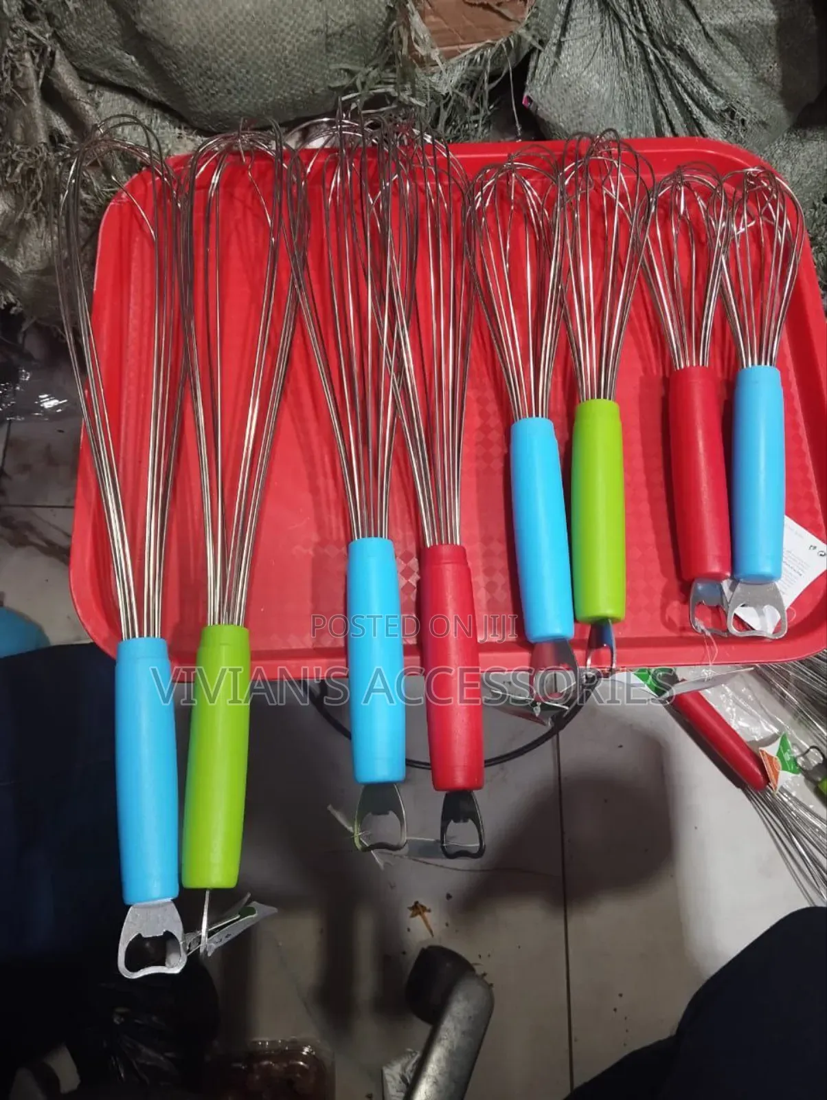 2in1 Egg Whisk With Integrated Stainless Bottle Opener Biggest.