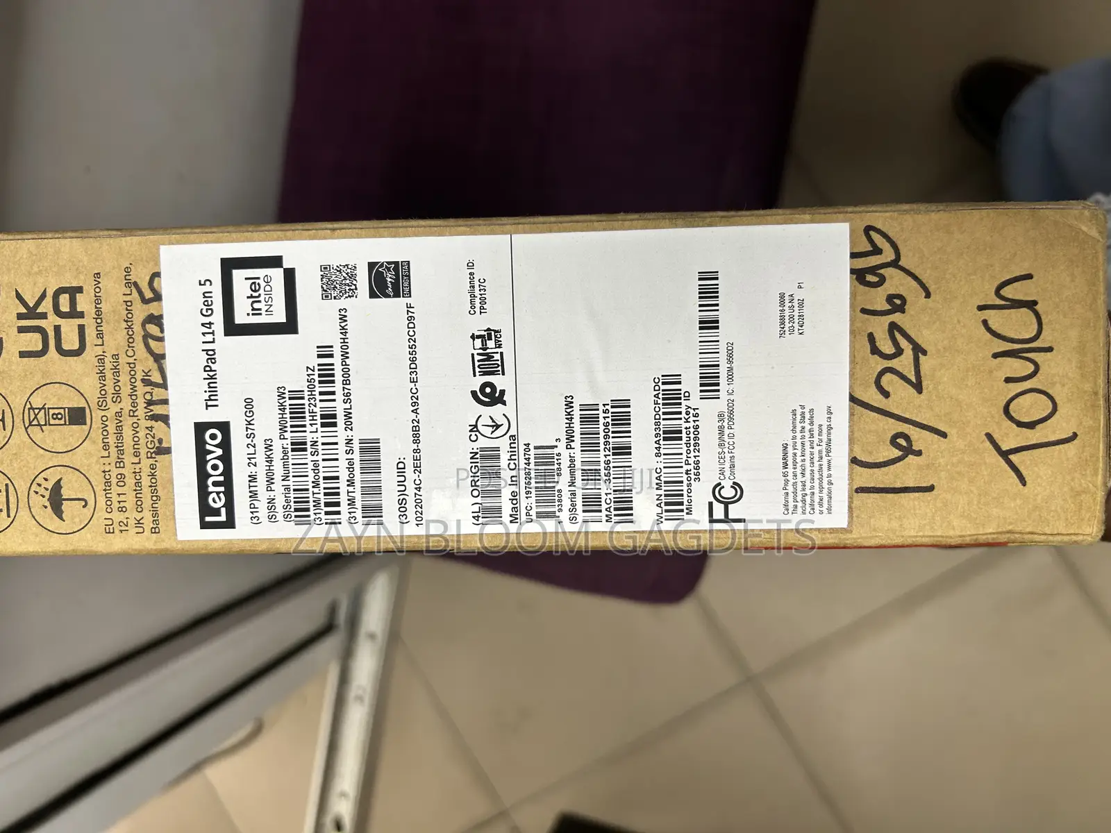 New Laptop Lenovo Thinkpad L14 16GB Intel Core Ultra 5 SSD 256GB