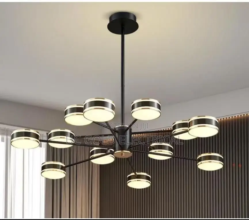 Modern Glass Iron High-End Luxury Led Pendant Ceiling Light Lighting