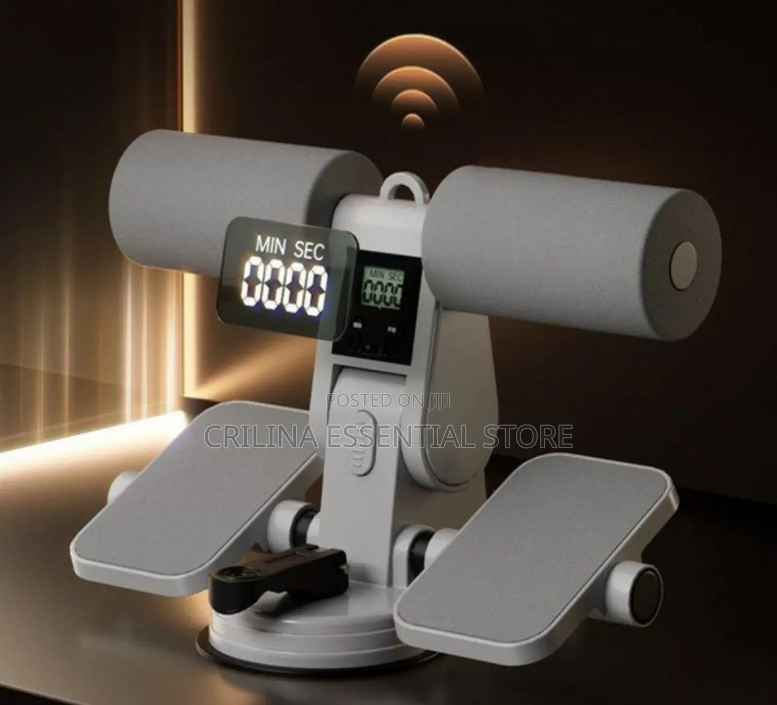Adjustable Sit-Up-Bar With Self Suction for Exercise