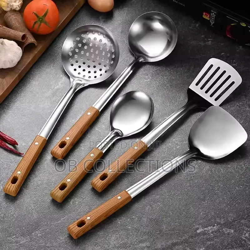 5 Set of Luxury Stainless Steel Cooking Utensils