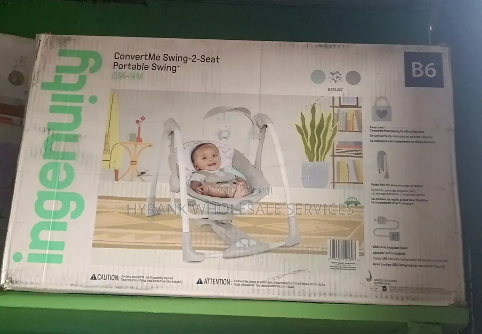 2 Seat Electric Baby Swing