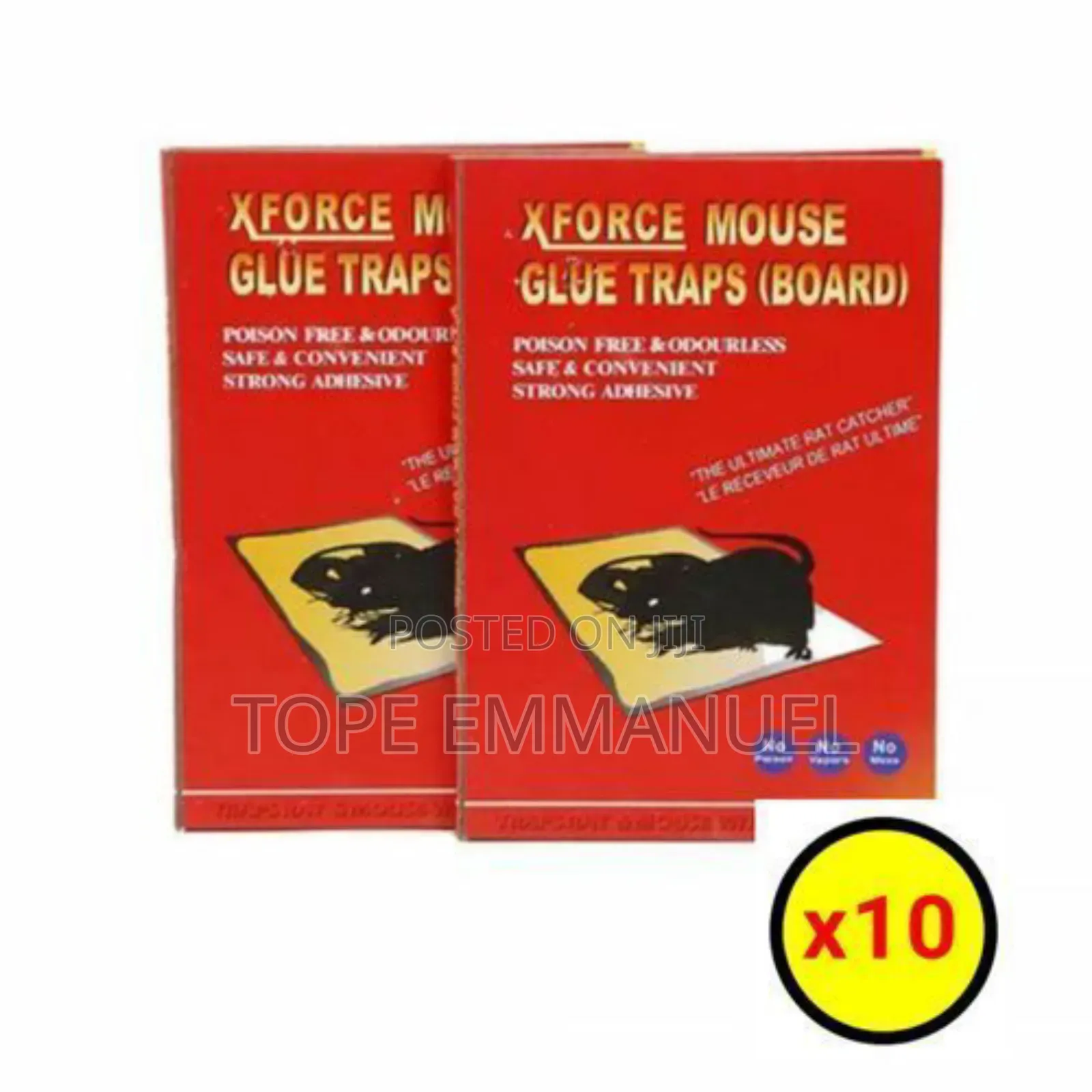 Fast Rat Catcher Gum Mouse Glue Trap Rat Trap Board - 12 Pieces