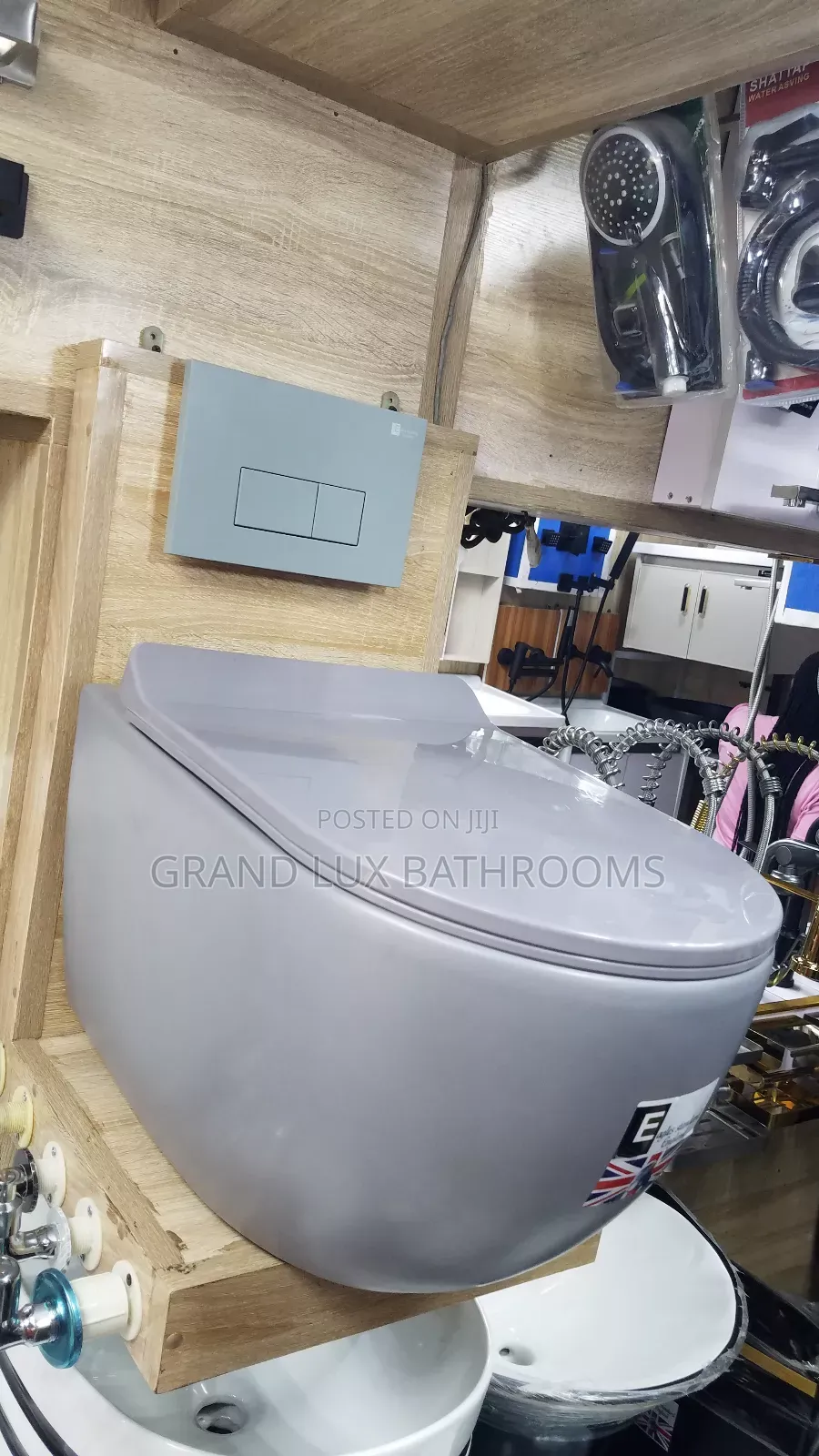 Title: Modern Wall-Hung Toilet With Dual Flush System