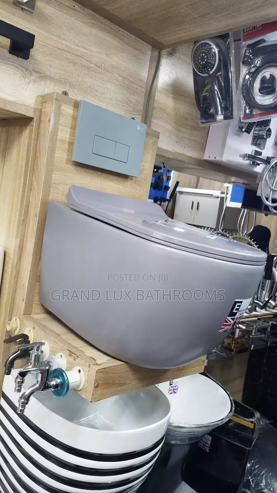 Title: Modern Wall-Hung Toilet With Dual Flush System