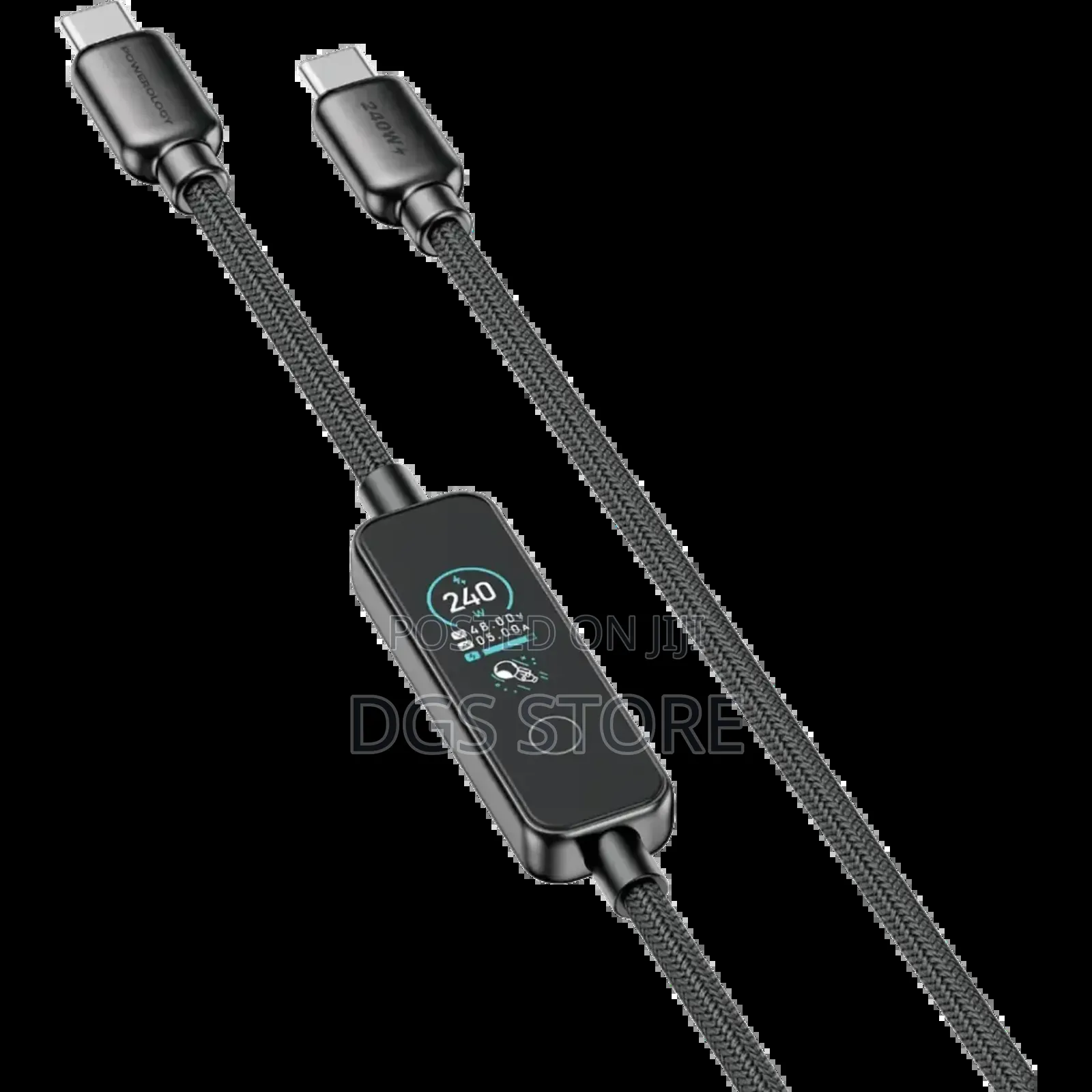 Powerology TFT Charge Link 240w Usb C Cable