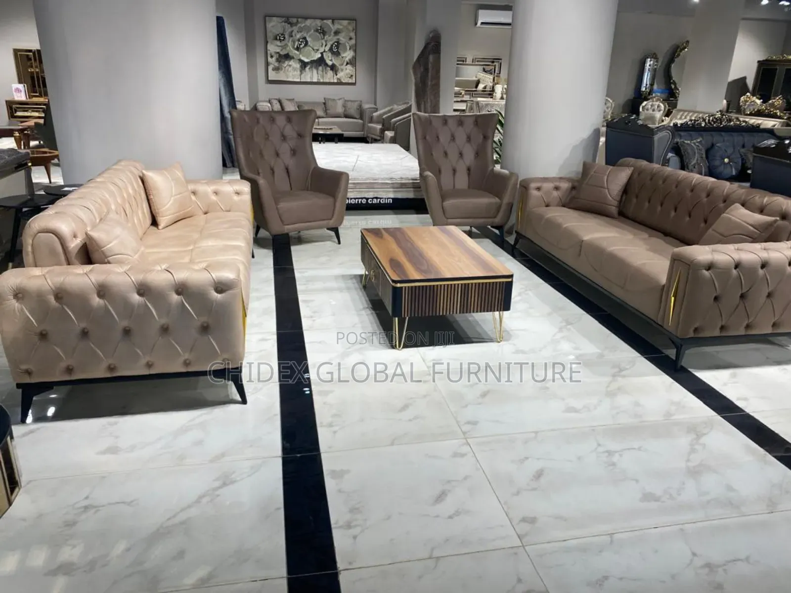 Luxury Turkish Contemporary Fabric Sofa Chairs